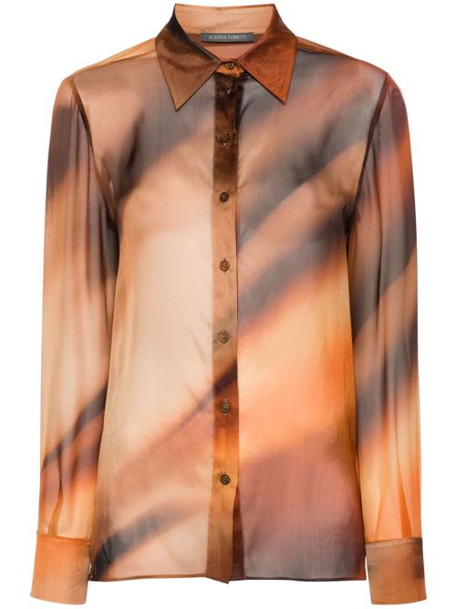 Camicia donna in chiffon di seta Alberta Ferretti | AF022416421100